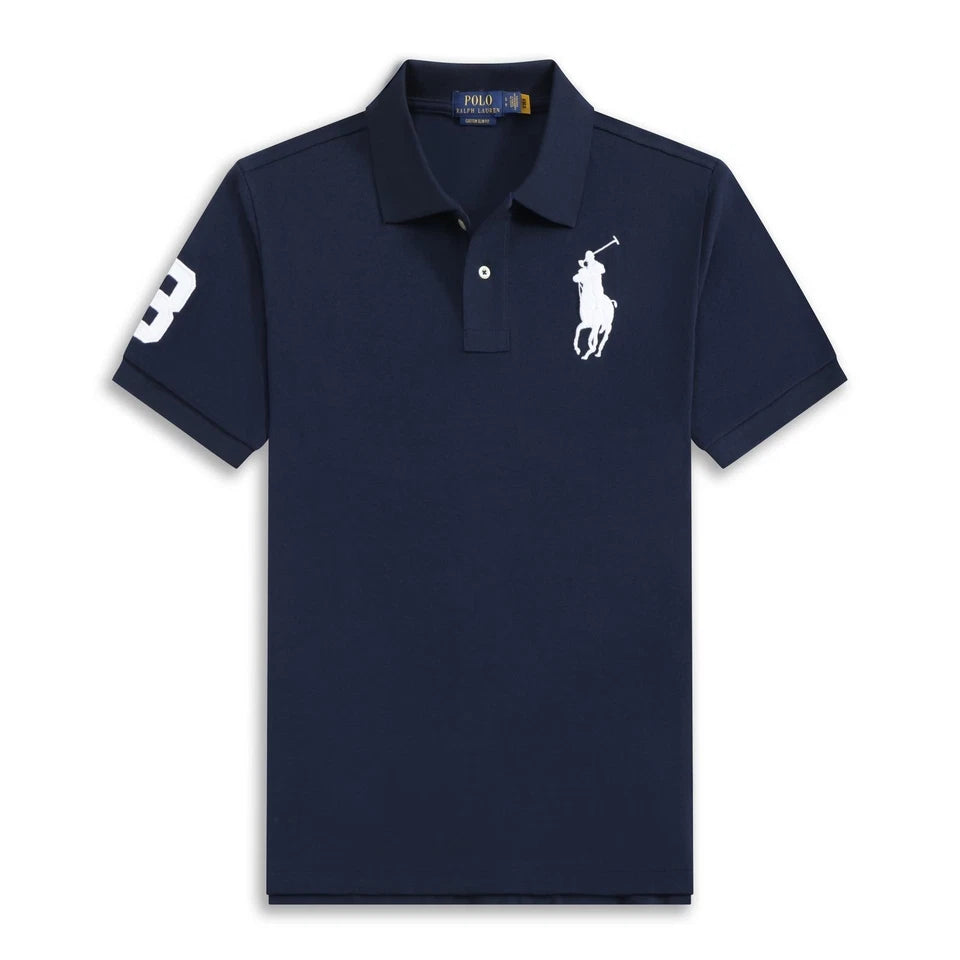 Polo Ralh Laurn Men's Custom Slim Fit Mesh Polo Shirt Big Horse (All Size)