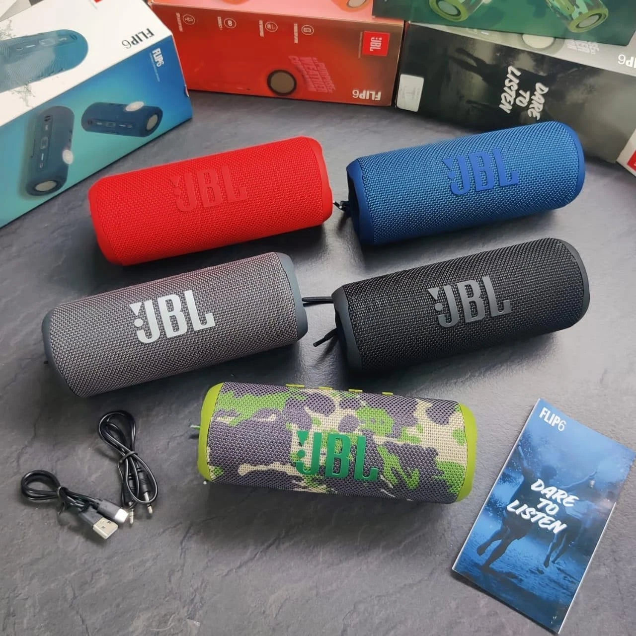 JBL Flip 6 Portable Waterproof Bluetooth Speaker