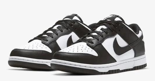 Nike Dunk Low Retro White Black Panda CW1590-100 Kids Sneakers Shoes