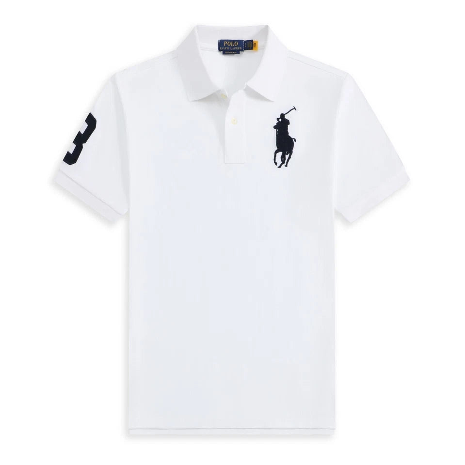 Polo Ralh Laurn Men's Custom Slim Fit Mesh Polo Shirt Big Horse (All Size)
