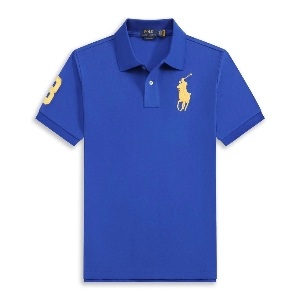 Polo Ralh Laurn Men's Custom Slim Fit Mesh Polo Shirt Big Horse (All Size)