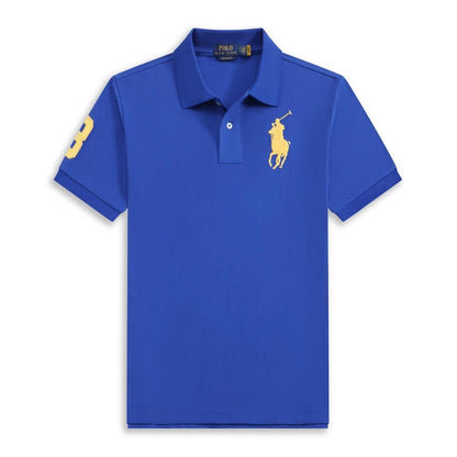Polo Ralh Laurn Men's Custom Slim Fit Mesh Polo Shirt Big Horse (All Size)