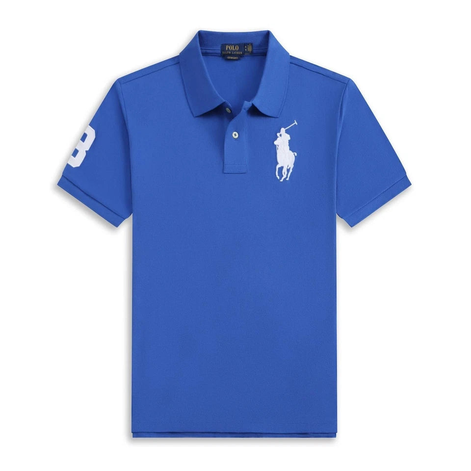 Polo Ralh Laurn Men's Custom Slim Fit Mesh Polo Shirt Big Horse (All Size)