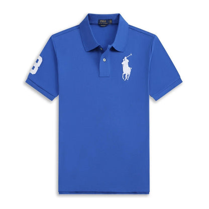 Polo Ralh Laurn Men's Custom Slim Fit Mesh Polo Shirt Big Horse (All Size)