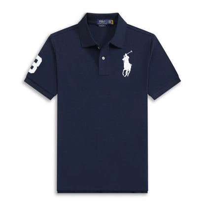 Polo Ralh Laurn Men's Custom Slim Fit Mesh Polo Shirt Big Horse (All Size)
