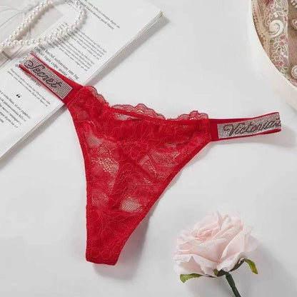 Victoria Secret VERY SEXY Shine Strap Lace or Brazilian Panty or Thong Panty